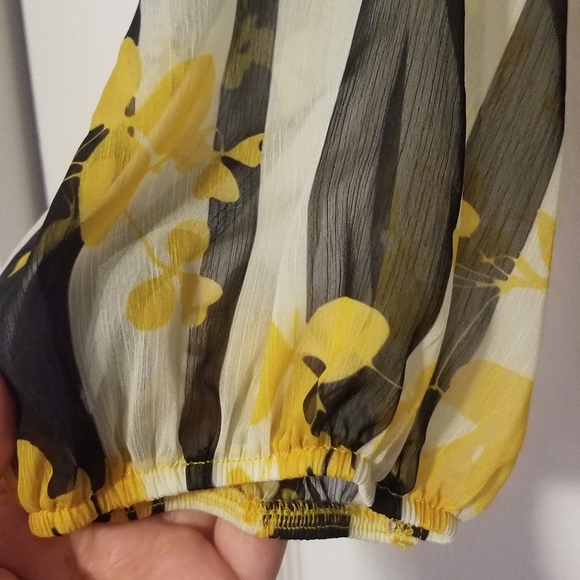 Drape Front Blouse-style Bodysuit - Picture 4 of 5